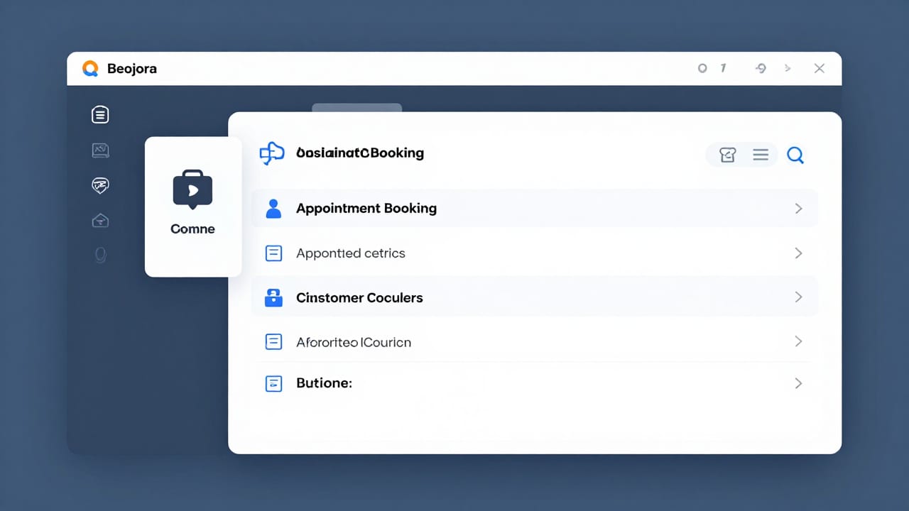 A modern, automated digital front-office workflow showing automated appointment booking and customer data synchronization.