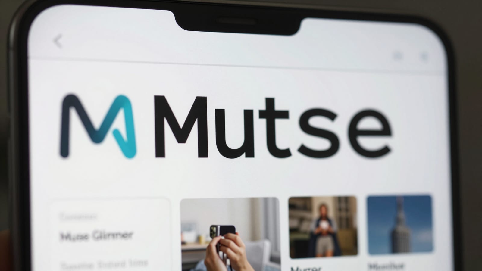 Dashboard view of Meta's Muse Glimmer generating on-brand social media graphics from smartphone job site photos